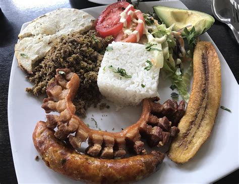 Classic Colombian Food Bandeja Paisa The National Dish Of Colombia