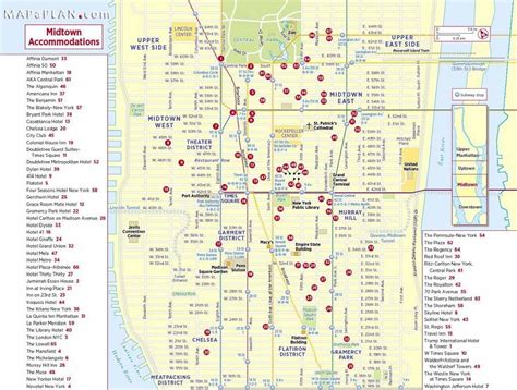 Midtown Stores Map New York City Maps And Neighborhood Guide City