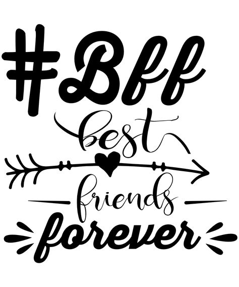 Bff Best Friends Forever Friendship Day Free Svg File Svg Heart