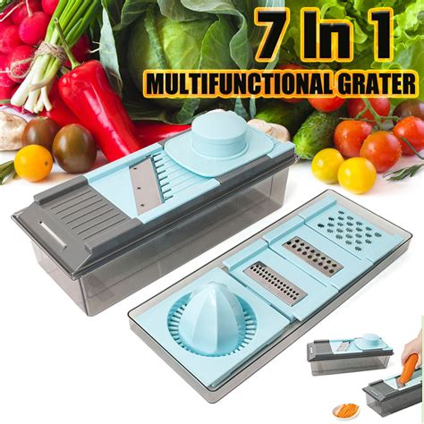 7in1 Multi Use Slicer Dicer And Chopper With Interchangeable Blades