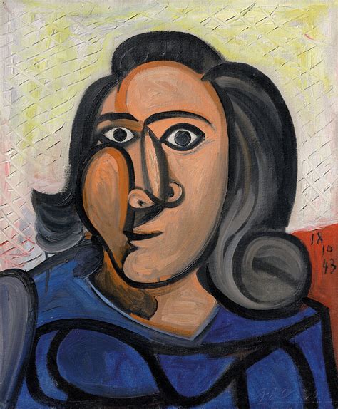 Pablo Picasso Portrait Of Dora Maar 1943 Pablo Picasso Art