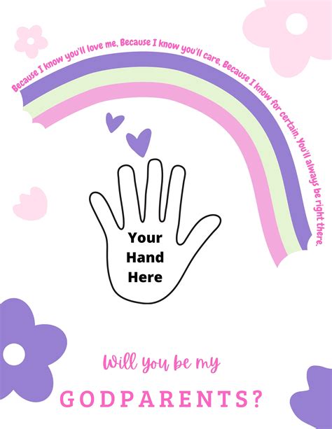 Printable Godparent Proposal Card Will You Be My Godmother Etsy