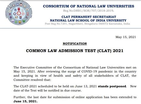 Clat exam 2021 postponed (file photo/representational). CLAT 2021 (Postponed): Registration (Extended), Exam Date ...