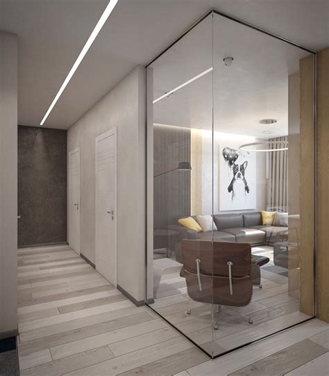 Glass Corner In Apartment Interior Interior Design Ideas