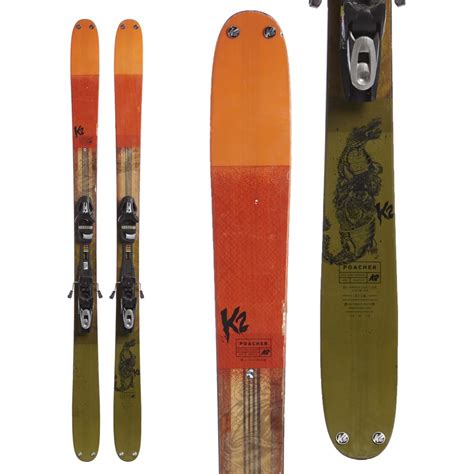 K2 Poacher Skis Sp10 Demo Bindings 2017 Used Evo