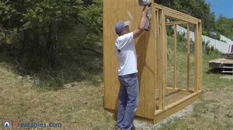 How To Build A Lean To Shed Part 3 Siding Install Youtube