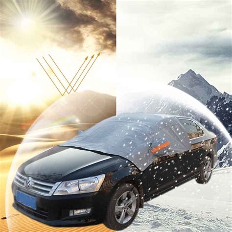 Magnetic auto snow cover car windshield windscreen shade front window screen ice. Universal 4seasons Car Front Windshield Ice Snow Cover ...