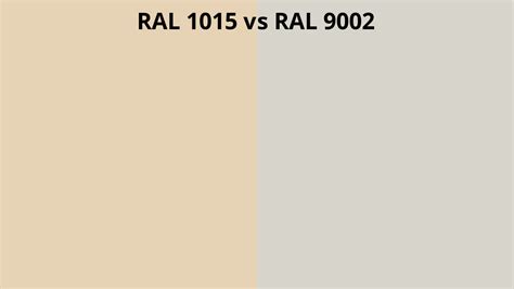 RAL 1015 Vs 9002 RAL Colour Chart UK