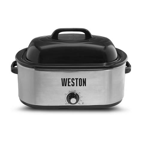 Weston 22 Quart Stainless Steel Roaster Oven 03 4100 W Weston Brands