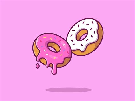 donuts 🍩☕ donut drawing donut cartoon illustration