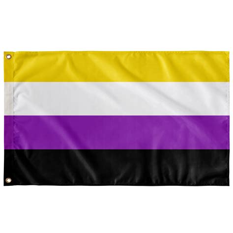 Non Binary Flag / Amazon Com Resist United Non Binary Pride Flag 5 X 3 