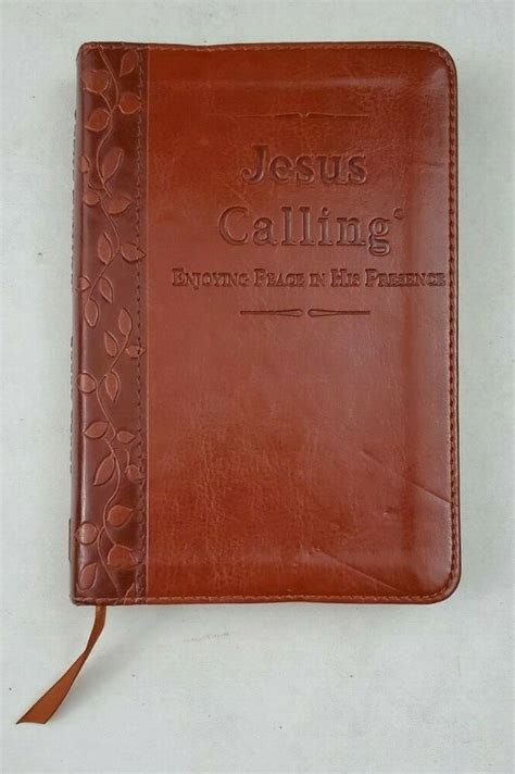 Jesus Calling 365 Day Devotionals By Sarah Young Brown Leather Thomas