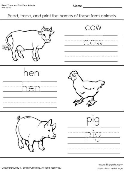 Animal Friends: Practice Counting Worksheets | 99Worksheets