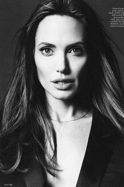Elle Editorial Featuring Angelina Jolie Magazine Cover Elle