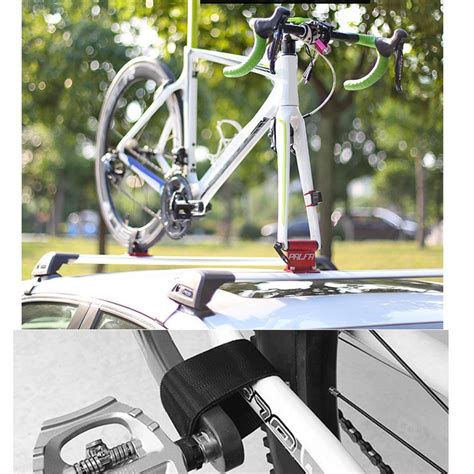 Compact Car Roof Bike Holder Fork Mount Block Rooftop Bicycle Carrier