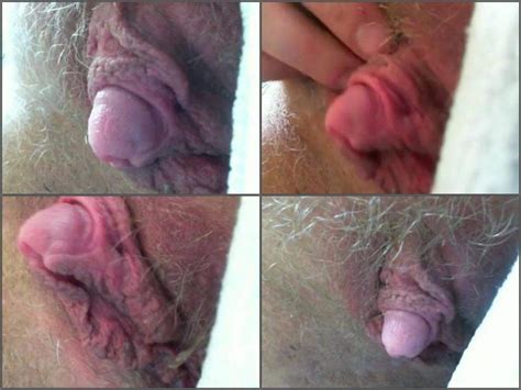 Free Big Clit Porn Very Close Milf Show Her Huge Hairy Clitoris