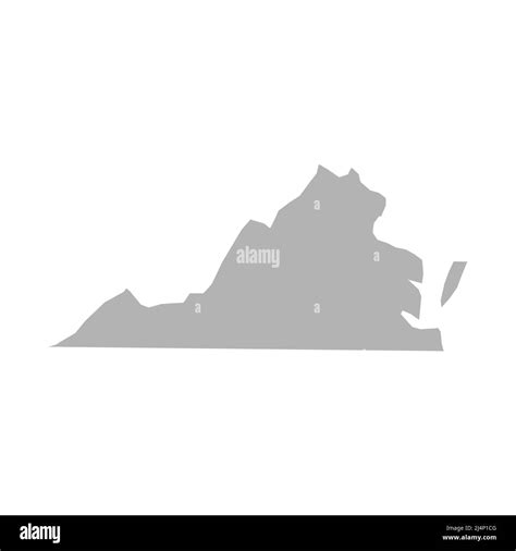 Virginia Map Vector Icon On White Background Stock Vector Image And Art