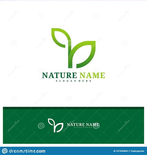 Nature Logo Design Vector Creative Leaf Logo Concepts Template