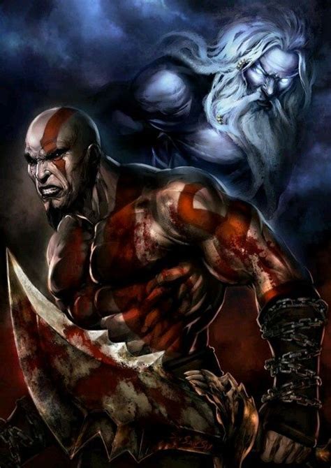 Kratos Vs Zeus Kratos God Of War God Of War Series God Of War