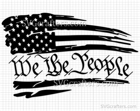 We The People Svg American Flag Svg 4th Of July Etsy Distressed