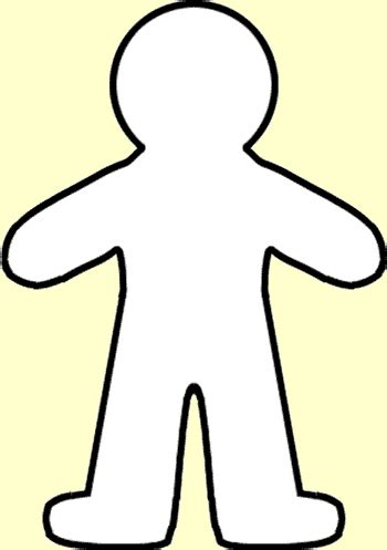 Blank Person Stencil - ClipArt Best