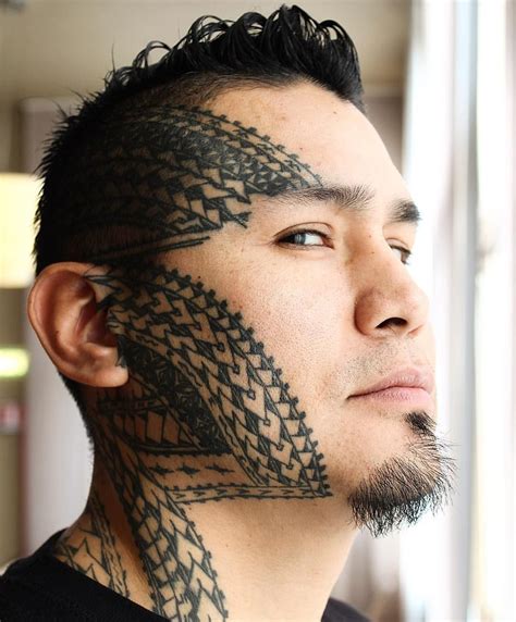 Wesome Facial Samoan Tatau By Brentmccowntattootatau On Tattoo Artist