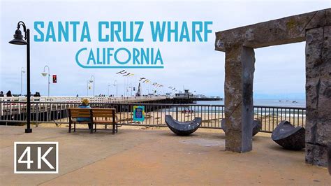 4k Santa Cruz Wharf California Walking Tour Youtube