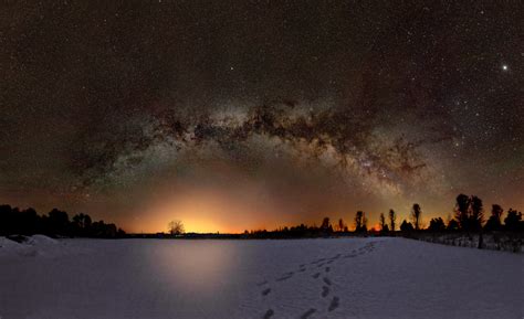 Silent Glory Milky Way Near Ottawa Reprocessed Imaging