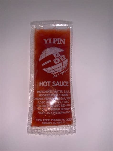 Chinese Hot Sauce Individual Packet Ebay