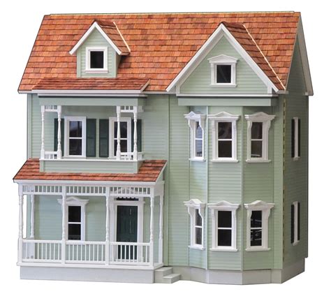 Front Opening Country Victorian Unfinished Dollhouse Kit Endeavour Toys