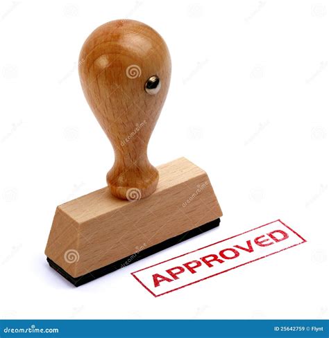 Rubber Stamp Approved Royalty Free Stock Images Image 25642759
