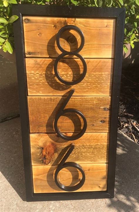 Update Your House Number With This Modern Farmhouse Street Address Sign