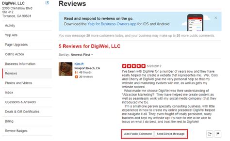 How To Respond To Yelp Reviews Digiwei