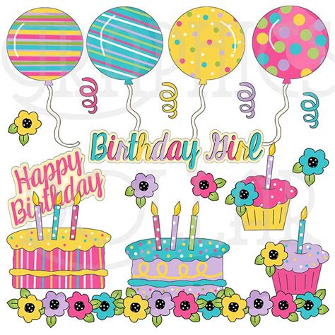 girly birthday graphics dollar