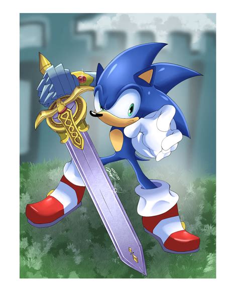 Sonic Wid Sword Redraw By Bronygamerluna On Deviantart