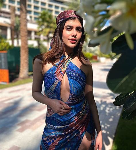 Sanjana Sanghi Stuns In Hot One Piece Thigh High Slit One Piece Outfit