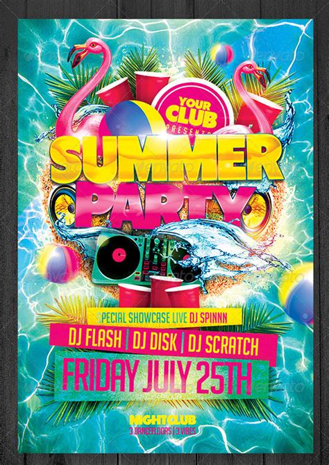 30 Premium And Free Psd Summer Party Flyer Templates For Awesome Events