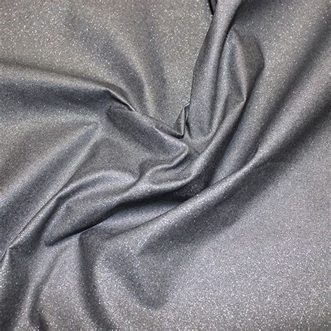 Glitter Cotton Fabric In Silver Grey 100 Cotton44115 Cm Etsy