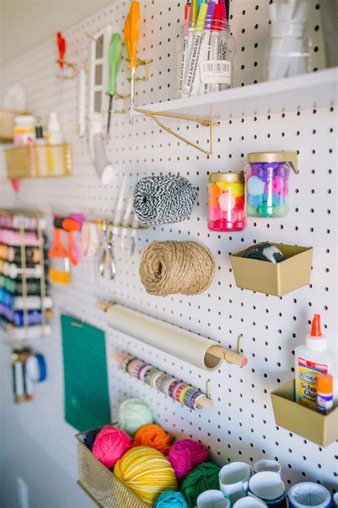 5 Pegboard Organization Ideas For Your Craft Room Craft Room Ideas On