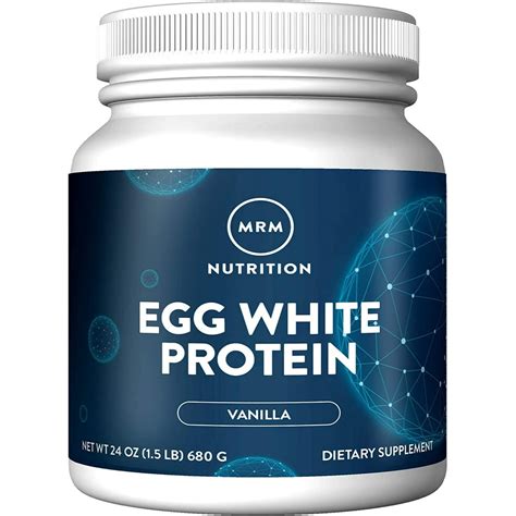 Mrm Egg White Protein Powder Rich Vanilla 23g Protein 15 Lb