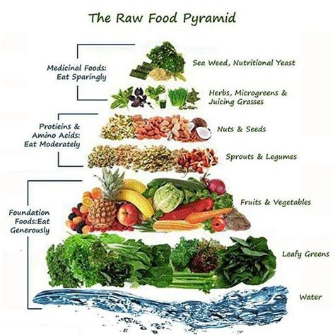 The Raw Food Pyramid Plantbased Vegan Food Pyramid Raw Food