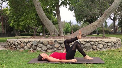 Yoga Supine Pigeon Pose - YouTube