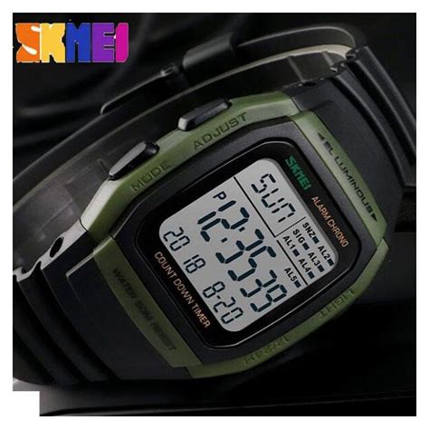 Skmei Mens Sports Watches Waterproof Electronic Led Digital Wrist