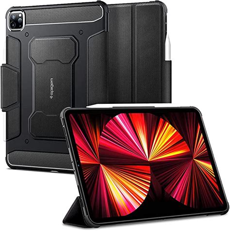 Spigen Rugged Armor Pro Compatible With Ipad Pro 11 Case With Pencil