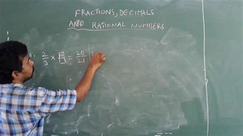 Fractions Decimals And Rational Numbers 2 Class 7 Youtube