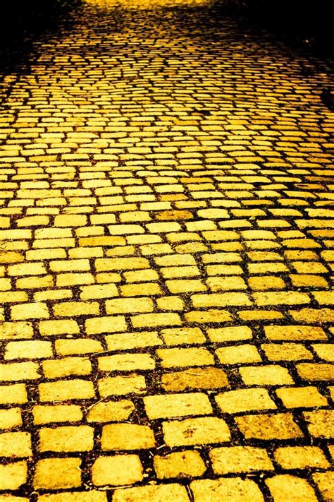 Yellow Brick Road Stock Image Image Of Alone Path Black 36703323