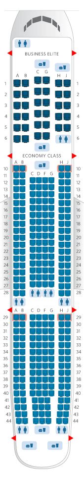 Seating Chart Airbus A330 300