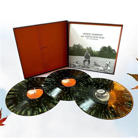 George Harrison All Things Must Pass 180g Splattered Color Vinyl 3lp Box Set Hobbies And Toys