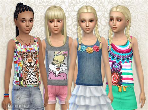 Cute Summer Tops By Lillka At Tsr Sims 4 Updates
