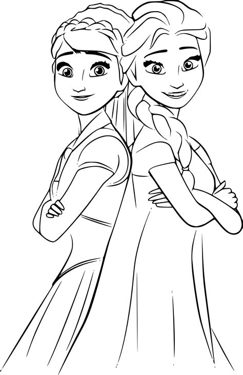 Reine des neiges kristoff avec le sourire. Coloriage Elsa Anna et dessin à imprimer | Coloriage elsa ...